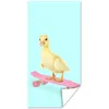 MuchoWow® Poster Ente - Küken - Skateboard - Blau - Rosa Produktbild-Vorschau 1