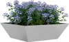 vidaXL Pot de jardin argent 50 x 50 x 15 cm acier Voir les images du produit 2