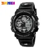 A black SKMEI sports watch is shown against a white background. Produktbild-Vorschau