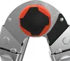 A close-up view of the central pivot mechanism of a tool, featuring a black and orange grip. Podgląd zdjęcia produktu