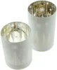 2x Windlicht "Winterlandschaft" aus Glas, weiß / silber, 12 Produktbild-Vorschau 3