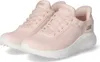 A pair of pink Skechers slip-in sneakers on a white background. Voir les images du produit
