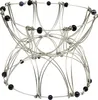 4D Mandala dekoratives Drahtgeflecht silber schwarz Produktbild-Vorschau 3