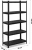 Metall-Lagerregal 180 x 90 x 40 cm Humberg HR-851 schwarz Produktbild-Vorschau 3