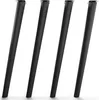 Four black table legs are arranged diagonally on a white background. Produktbild-Vorschau
