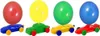 Luftballon Auto Rennen Ballonautos, ideale Partygeschenke Produktbild-Vorschau 1