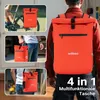 Wiltec 3 in 1 borsa portapacchi rosso, borsa da bicicletta Anteprima dell’immagine prodotto 5