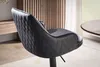 WOHNLING Barhocker Kunstleder Schwarz Hocker mit Lehne 86 Produktbild-Vorschau 4