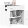vidaXL Kredens biały 79x38x80 cm Materiał drewnopochodny Podgląd zdjęcia produktu 4