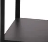 Close-up view of a shelf on a black metal stand. Voir les images du produit