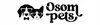 A black and white graphic logo featuring a dog and a cat wearing sunglasses, with the text "Osom pets" next to them. Produktbild-Vorschau
