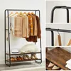 Rustikaler braun/schwarzer Stahl-Kleiderständer mit 2 Produktbild-Vorschau 8