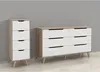 Commode avec 4 tiroirs - panneau de particules - chêne et Voir les images du produit 4