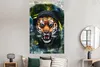 MuchoWow® Poster Tiger - Zeitung - Blumen 120x180 cm - Produktbild-Vorschau 4
