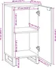 vidaXL Kredens brązowy 40 x 33 x 75 cm lite drewno mango Podgląd zdjęcia produktu 7