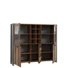 Highboard Vitrine CLIF 5-trg. Optik: Old Wood Vintage von Produktbild-Vorschau 11