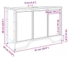 vidaXL Umývadlová skrinka Sonoma dub 91x35x60 cm materiál Náhľad obrázku produktu 8