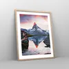 Gerahmtes Poster - Rahmen in heller Eiche - Berge Felsen Produktbild-Vorschau 8