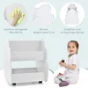 COSTWAY Libreria per bambini su rotelle, scaffale per Anteprima dell’immagine prodotto 4