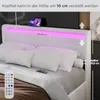 OYAJIA 140 cm x 200 cm Polsterbett LED-Beleuchtung Produktbild-Vorschau 10