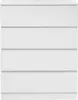 BELIANI Kommode Weiß Spanplatte 4 Schubladen 100 x 80 cm Produktbild-Vorschau 6
