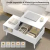 WOLTU Couchtisch höhenverstellbar, mit Stauraum, Produktbild-Vorschau 7