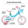 HILAND 16 Zoll Mädchen Kinderfahrrad mit Korb & Bändern, Produktbild-Vorschau 2