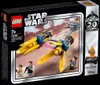 The image shows the packaging of a LEGO Star Wars Anakin's Podracer set, featuring the product and some of its minifigures. Produktbild-Vorschau