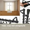 LOFT 140 cm Doppelte Gardinenstange Schwarz 19 mm aus Produktbild-Vorschau 2