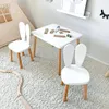 Tavolo in legno per bambini con 2 sedie "BUNNY", set ideale Anteprima dell’immagine prodotto 4