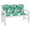 vidaXL Coussins de banc de jardin 2 pcs. Motif de feuilles Voir les images du produit 3
