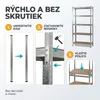 IvoQ Regál – 180 x 90 x 40 cm – 5 nastaviteľných políc – Náhľad obrázku produktu 5