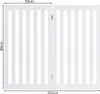 A white wooden pet gate with dimensions indicated. Podgląd zdjęcia produktu