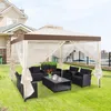 A patio set with a gazebo in a backyard setting. Náhled obrázku produktu