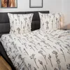 Dobnig Bettwäsche Flanell - Blumenzweige 135 x 200 cm natur Produktbild-Vorschau 2