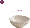 A white bowl with fluted sides is shown against a white background, with text indicating its diameter and quantity. Náhled obrázku produktu