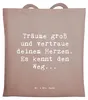 Mr. & Mrs. Panda Shopping Tasche Spruch Herzen Vertrauen - Produktbild-Vorschau 1