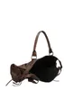 Damen Schultertasche aus bedrucktem Wildleder mit Produktbild-Vorschau 6