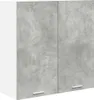 vidaXL Hängeschrank mit Tür Beton Grau 80 x 31 x 80 cm Produktbild-Vorschau 1