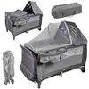 Lit de voyage pliable pour bébé, parc, matelas pour enfant, Voir les images du produit 9
