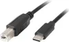 Lanberg CA-USBA-13CC-0018-BK, 1,8 m, USB B, USB C, USB 2.0, Podgląd zdjęcia produktu 1