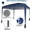 3x3 Meter Faltpavillon in Blau mit 4 abnehmbaren Seiten Produktbild-Vorschau 5