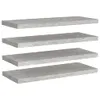 vidaXL Plovoucí police 4 ks. Betonově šedá 80x23,5x3,8 cm Náhled obrázku produktu 3