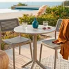 Garten Essgruppe mit Tisch Ø60 cm und 2 stapelbaren Stühlen Produktbild-Vorschau 4
