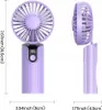 USB ventilátor Tichý mini stolní ruční ventilátor 5000 mAh Náhled obrázku produktu 4