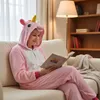 Pyjama Onesie Kigurumi Kostüm Verkleidung Rosa Einhorn XL: Produktbild-Vorschau 9