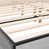 Bettgestell Grau Sonoma 200x200 cm Holzwerkstoff und Metall Produktbild-Vorschau 7