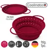 Coolinato faltbares Silikon-Sieb 24 cm rot Produktbild-Vorschau 2