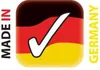 A graphic with the German flag colors and a checkmark, with text 'MADE IN GERMANY'. Produktbild-Vorschau