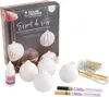 Coffret 4 boules de Noel en céramique à décorer Voir les images du produit 5